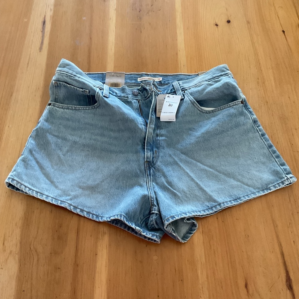 Levi's Light Blue Vintage-Inspired Denim Shorts
